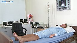 Gorgeous nurse with big boobs, Brandy Talore fucked a patient, the other day until she came