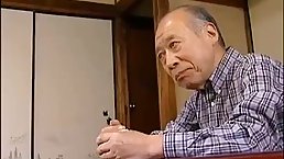 Sweet Japanese brunette is secretly having sex with her father in law, because it feels so good