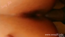 Indian brunette got banged in a doggy- style position while her husband was out of town