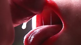Sweet babe was gently rubbing her pink pussy to make it slippery enough for her boyfriend's dick