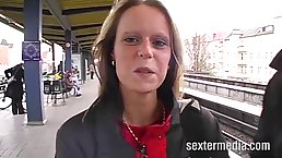 Anal sex loving blonde is getting fucked in the ass the way she likes the most