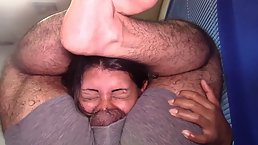 Lating milf, Nivel is drooling while deepthroating and listening to her partner's moans and sighs