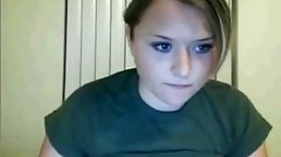 Busty British brunette decided to masturbate on live cam, because it excites her a lot