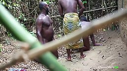African man is secretly fucking his neighbor's wife every once in a while or even having threesomes