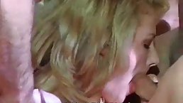 British blonde, Leonora St John got down and dirty with two horny guys at the same time