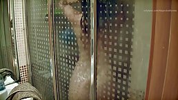 Frisky blonde chick is paying the rent with her soaking wet pussy, every once in a while