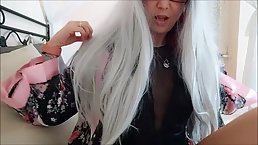 Amazing blonde is doing all kinds of sexy stuff in front of the web camera