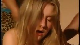 Delightful blonde girl is getting gently fucked in the ass, for the first time ever
