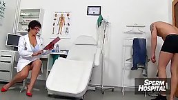 Gabina is a dirty minded mature who is working as a nurse and often fucking her patients