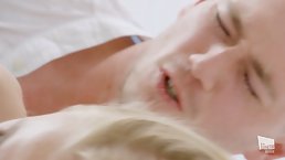 Petite blonde cock teaser knows how to please a man and make him explode from pleasure