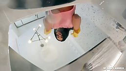 Tattooed brunette with big, firm tits, Canela Skin had anal sex and got a facial cumshot