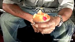 Black guy is about to fuck a curvaceous, Caucasian milf until she starts screaming from pleasure