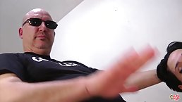 Fat slut is eagerly sucking dick and waiting for her well deserved facial cumshot, in the end