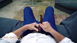 Amazing women had a casual threesome with a neighbor, while his wife was at work