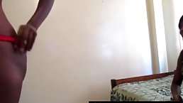 African lesbians are making love in the middle of the day and moaning from pleasure while cumming