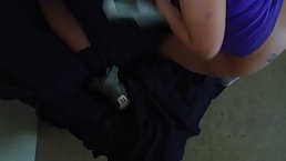 Black dude is fucking a fat slut after eating her pussy and getting a blowjob