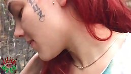 Two sexy girls are making love in the nature, in the middle of a beautiful day
