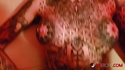 Tattooed brunette, Amber Luke likes the way her lover is rubbing and fucking her pussy