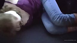 Pretty girl got abducted and hidden in the trunk of a car, for a while