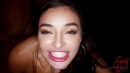 Emily Willis is a sexy brunette who likes how DP feels and never says no to threesomes