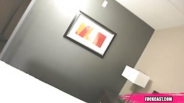 Flirty teen, Alaina is sucking a fat dick as deep as she can, while Tony is enjoying