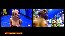 Luna Corazon is a charming, Ebony chick who likes to get a golden shower while getting fucked