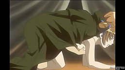 Naughty Hentai chick is sucking a rock hard dick and getting it from the back