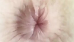 Red haired babe is about to get a sex toy up her ass, until she cums