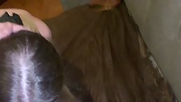 Russian chick got tied up, blindfolded and fucked from the back, because that's how she likes