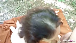 Hairy granny is so good at sucking dicks that everybody wants a bit of it