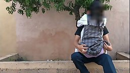 Insatiable college girl is riding a rock hard dick in a public place and enjoying it