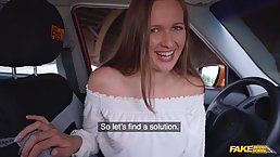 Lovely teen is only thinking about sex and can't wait to fuck her driving teacher