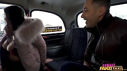 Big ass brunette who is working as a taxi driver, Sofie Lee is often fucking her clients
