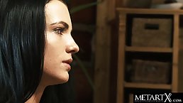 Hot brunette got completely naked for us and started rubbing her pussy to make herself cum