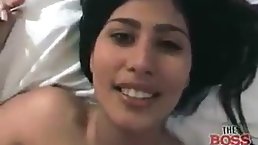 Smoking hot, Indian brunette with big boobs is about to make her first porn video