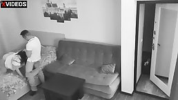 Russian dude is fucking his best friend's wife not knowing about a hidden camera in their home