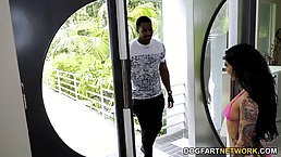 Joanna Angel and Charlotte Sarte like the way a black guy is fucking their asses