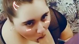 Chubby college girl is getting nailed from the back and enjoying every single second of it