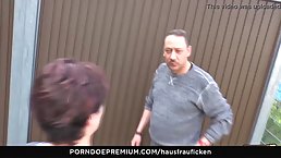 Insatiable German mature is using every opportunity to suck dick and get fucked until she cums