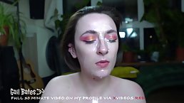 Instead of doing her yoga routine, naughty girl is sucking her trainer's dick and getting fingered