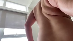 Amateur couple is fucking in front of the camera, in the middle of the day