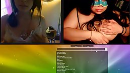 Masked girls are doing naughty stuff in front of the camera, just for the fun of it