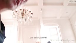 Delightful girls are about to have their first threesome together and share a massive cumshot