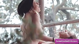 Horny lesbians, Alexis Fawx and Cecilia Lion are eating each other up in the bedroom