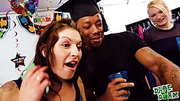 Moka Mora, Dolly Leigh and Melissa Moore are having group sex with some students, in their dorm