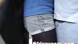 Shione Cooper’s tits gets groped in the bus while two old molester rubs dicks against her ass