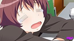 Attractive hentai teen with big boobs is having her pussy well stuffed with hard cock