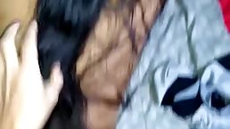 Horny babe is moanng while getting fucked from the back, because she is about to cum