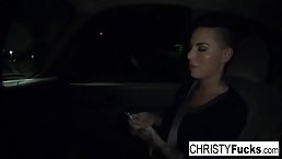 Christy Mack is showng her amazing body in front of the camera and enjoying it a lot