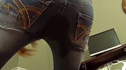 Fifi Foxx is a kinky blonde babe who likes to pee in her pants quite often